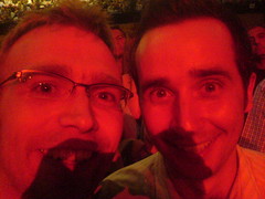 Andrew and Mat at The Who gig, Brighton Centre, 18 June 2006
