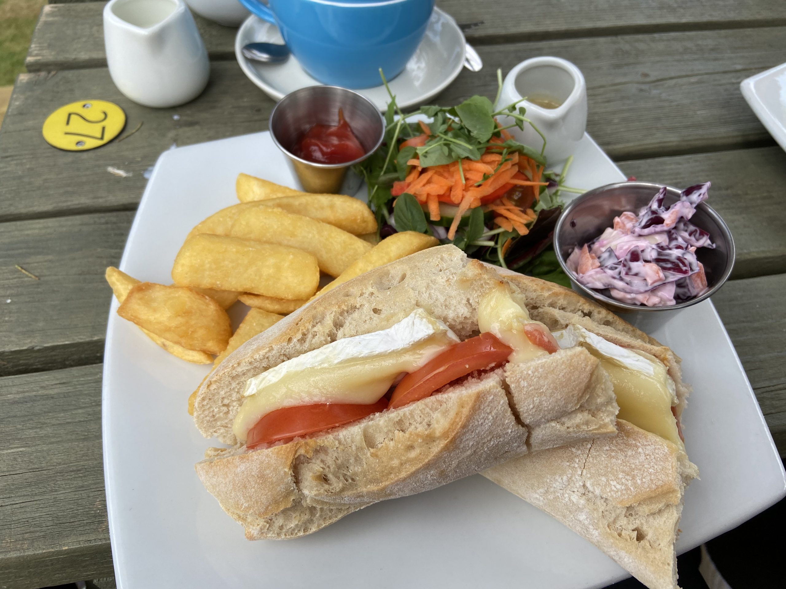 Mid-bike ride pub lunch
