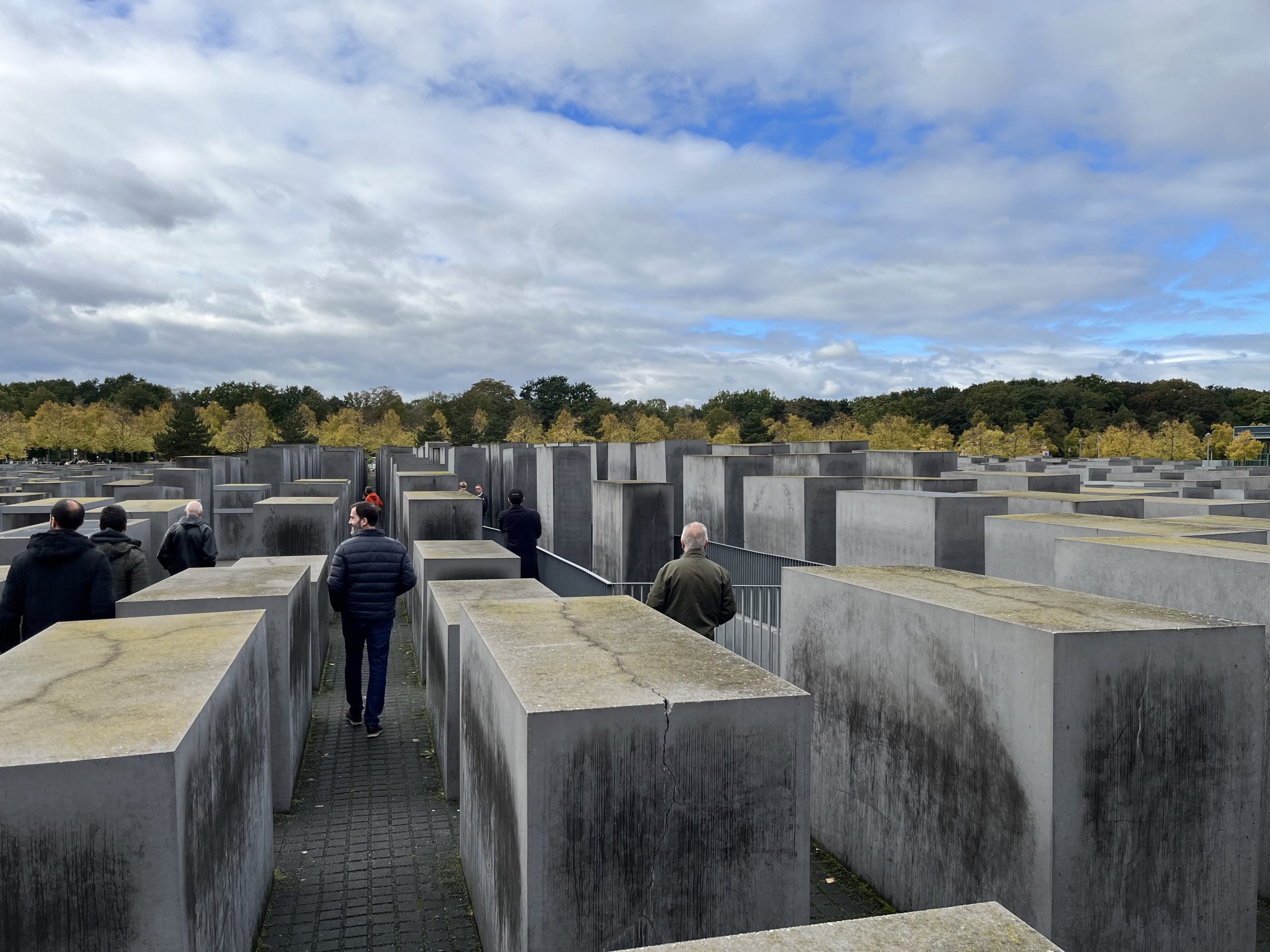 At the edge of the Memorial to the Murdered Jews of Europe
