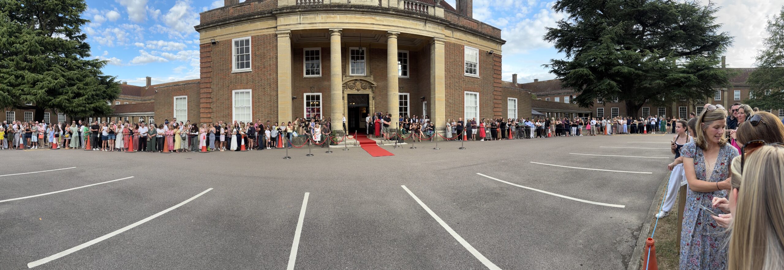 At the Year 11 prom, parents poised and ready for the kids to make their exotic vehicle-assisted entrances.