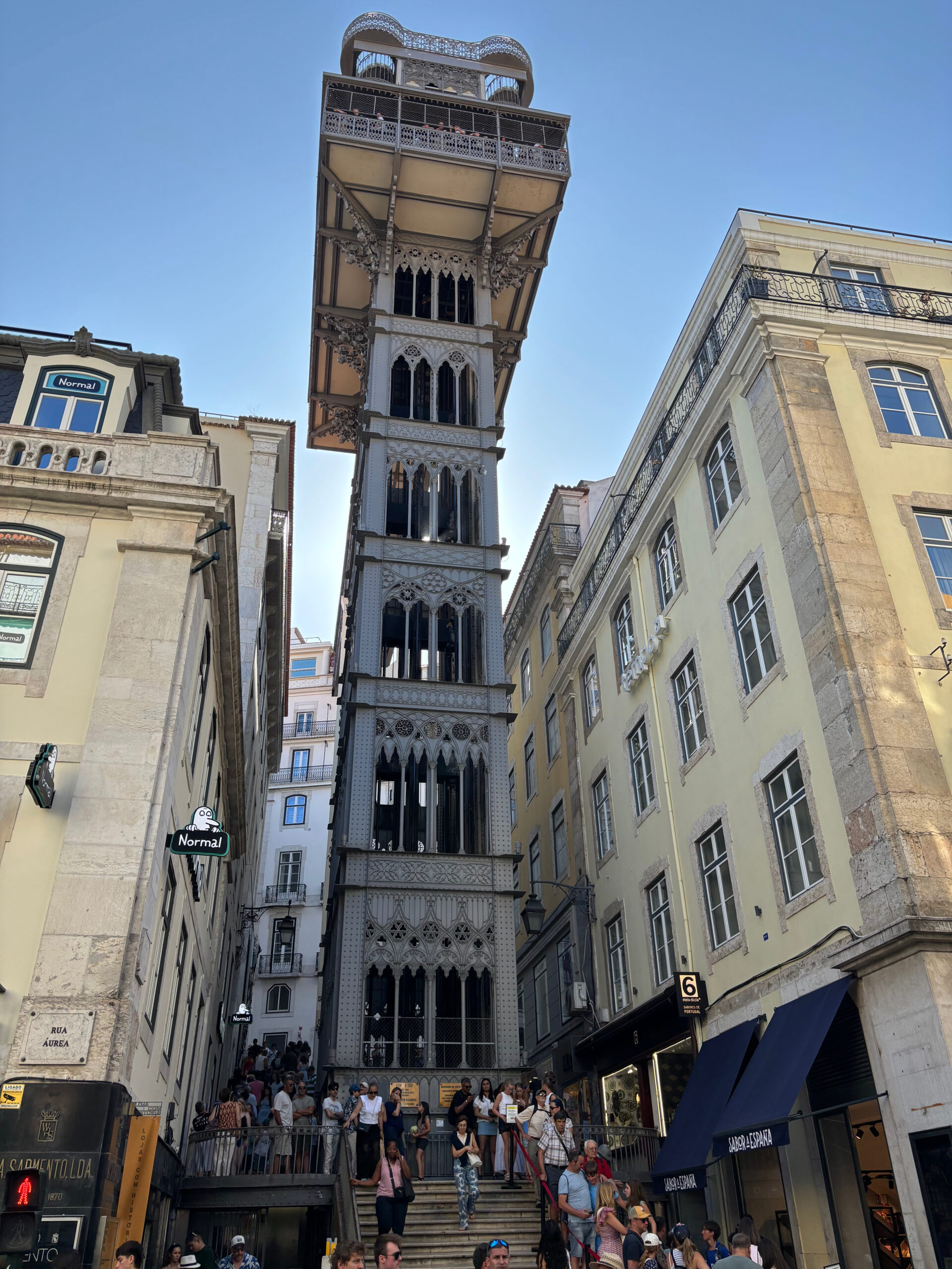 The Santa Justa Lift, Lisbon
