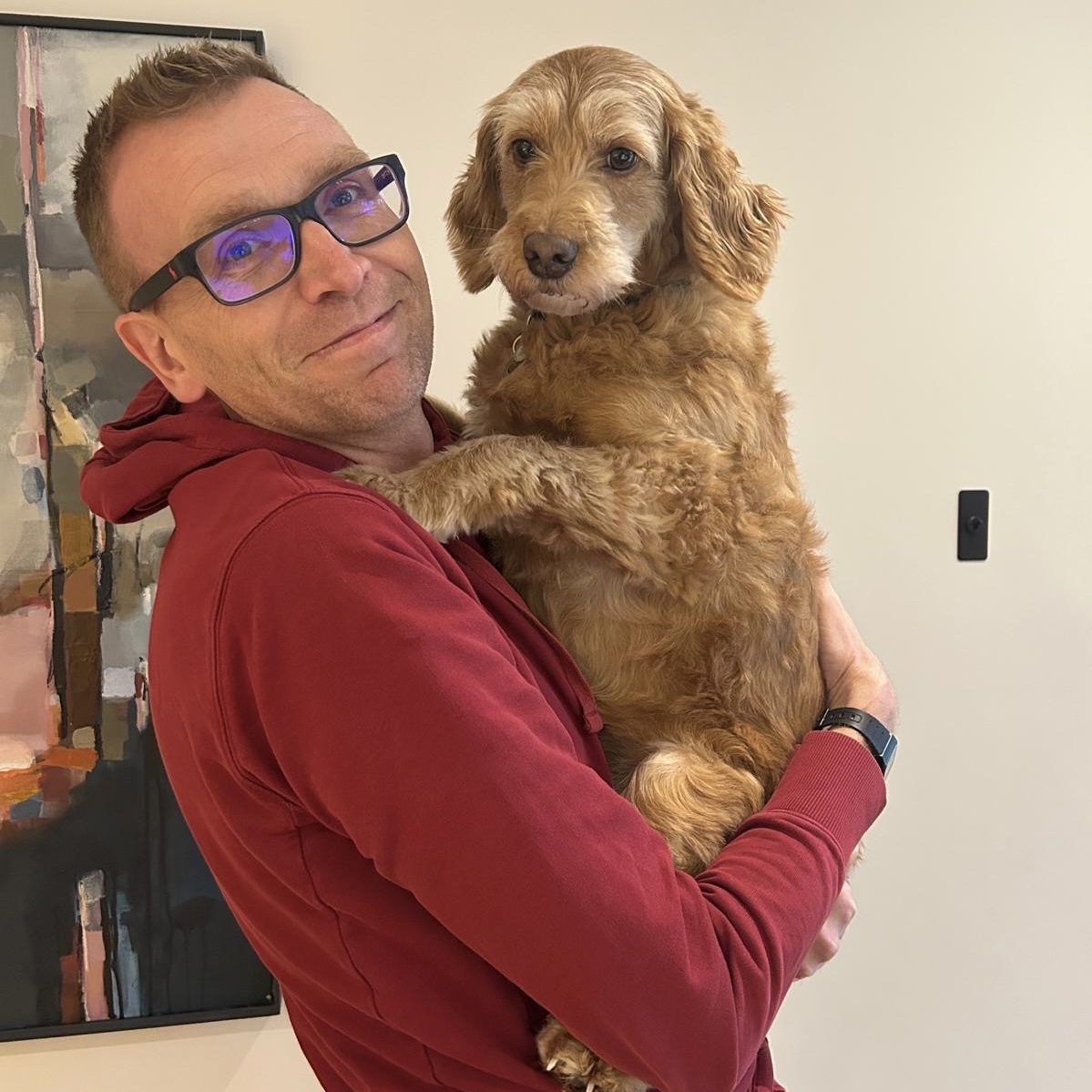 With my lovely doggo friend. (Photo: Stephanie Harden)