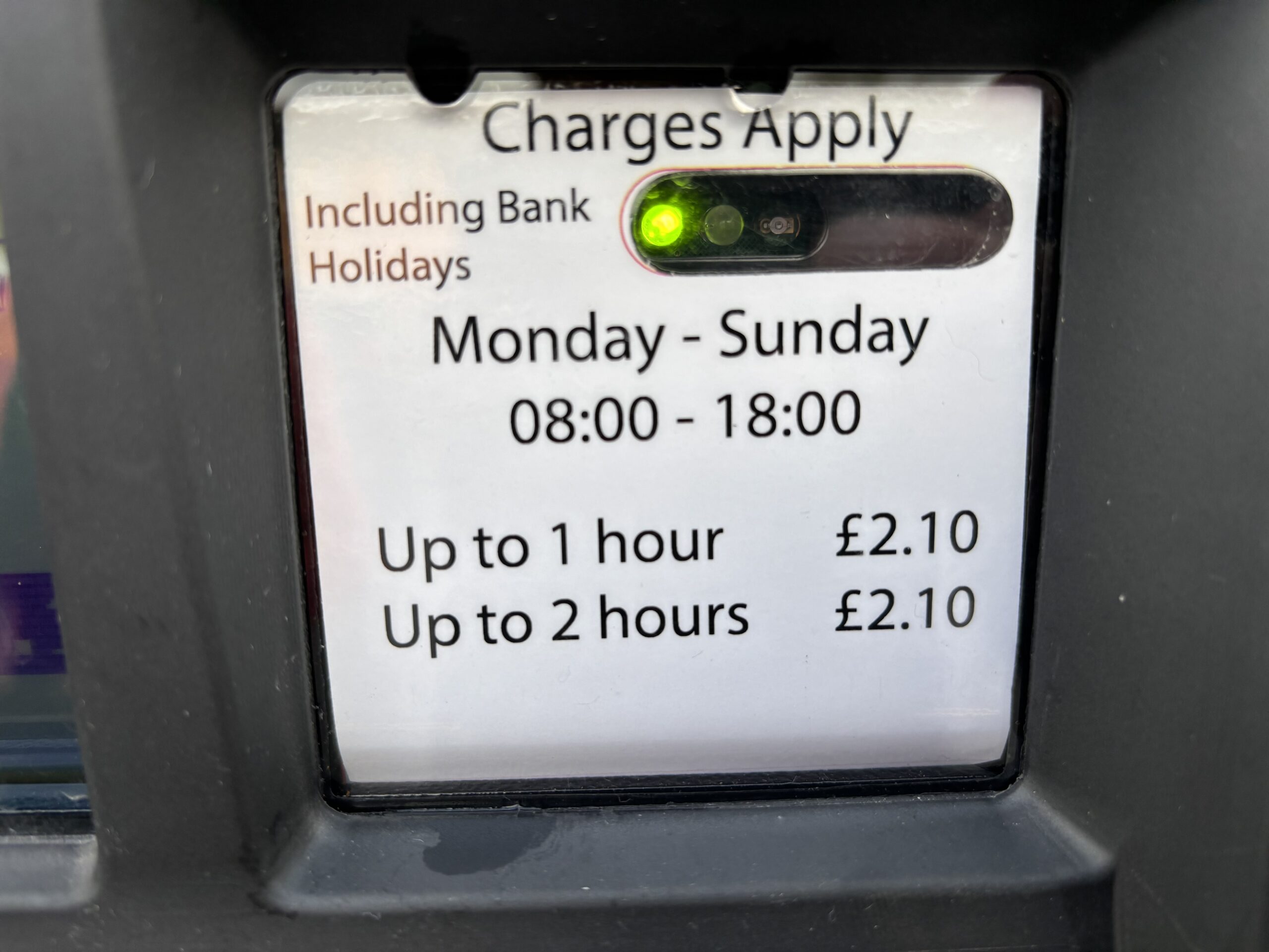 At a local car park. It’s good to differentiate your pricing. Someone printed this and thought “Yeah, that’s great.”