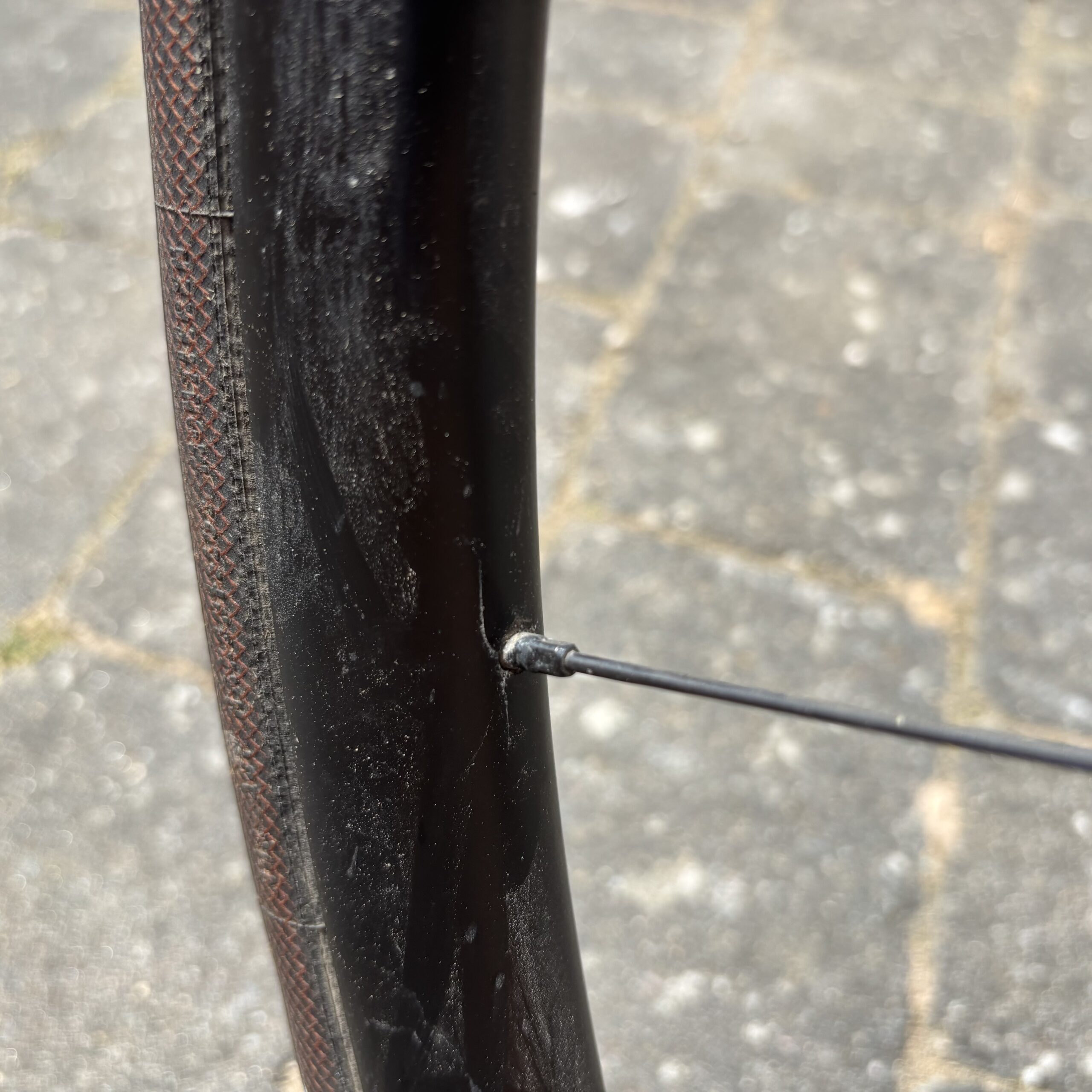 My cracked wheel rim.