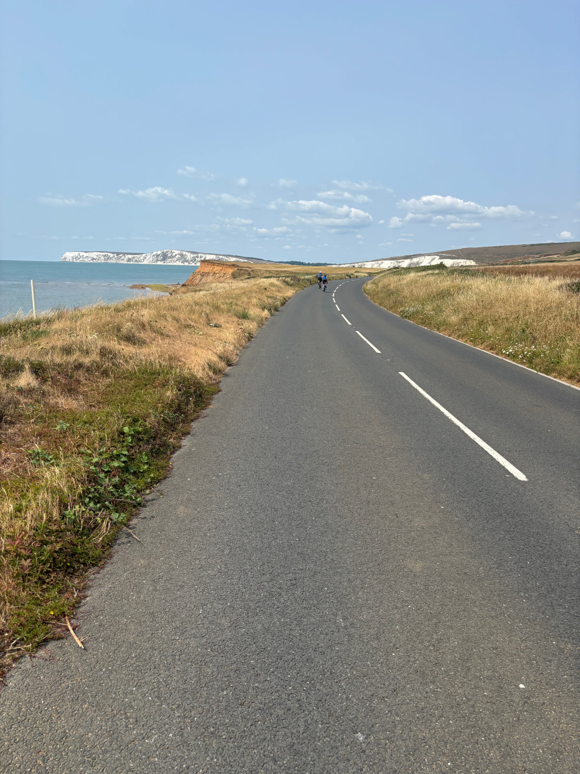 Rolling down the south-west coast of the Isle of Wight.
